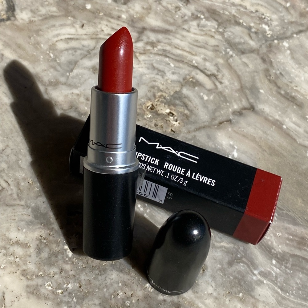 MAC Cosmetics Amplified Crème Lipstick Shade Chili 602 Full Size 3g/0.1oz New